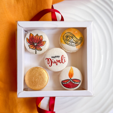 Diwali Auburn Iced Painted Biscuits (Egg Free)